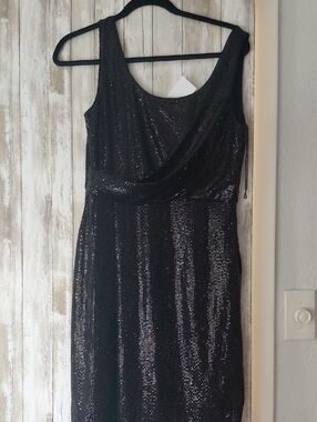 Calvin Klein Black  Sequin Dress